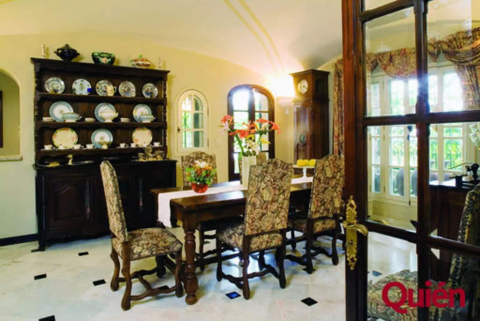 Comedor de la casa de Patrice Mulard