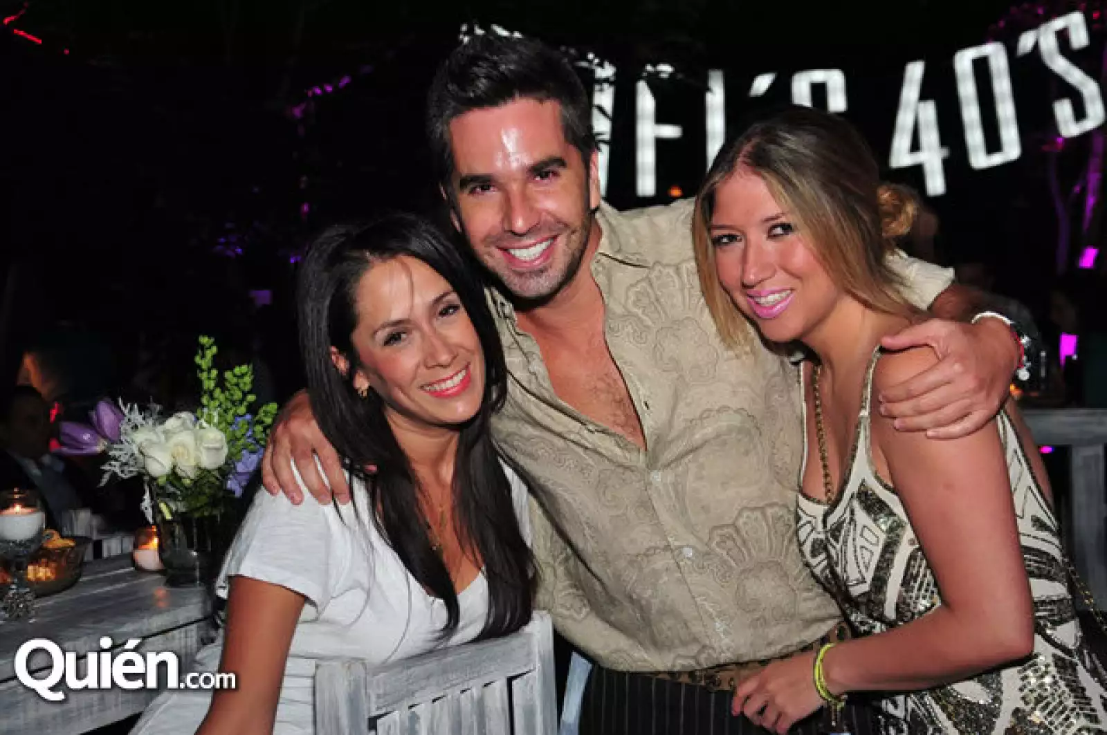 Celia Sánchez, Manuel Maciel y Sandy Hernández