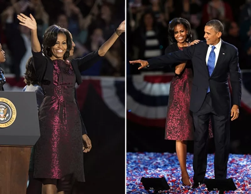 La mujer que será Primera Dama de Estados Unidos por cuatro años más, eligió un vestido diseñado por Michael Kors para escuchar el resultado de las elecciones. ¿Lo mejor? Ya lo había usado antes.