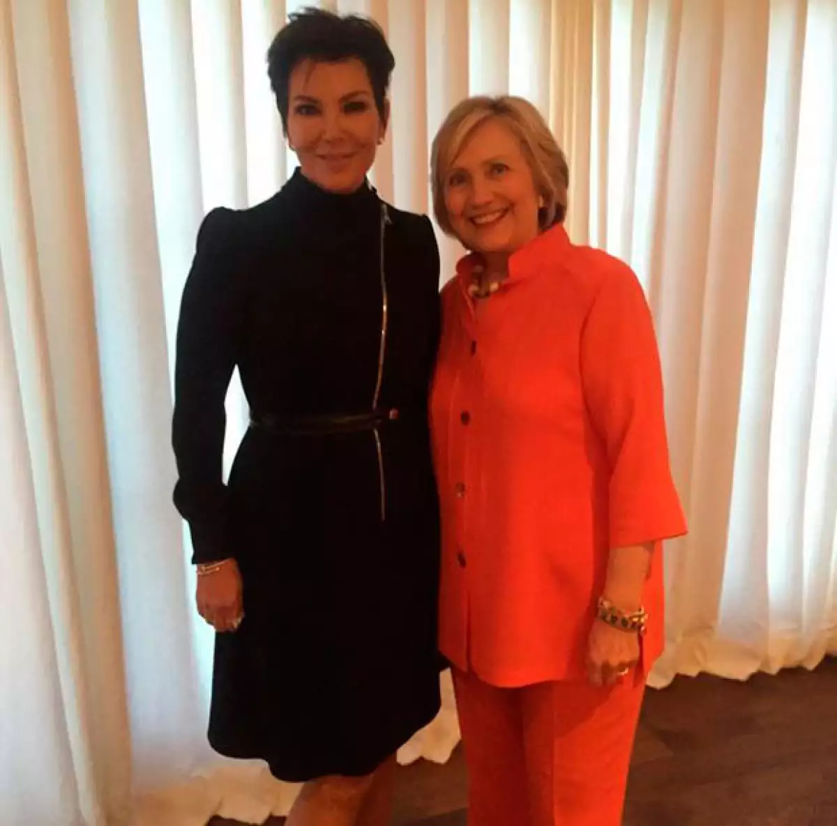 Kris Jenner también se dijo honrada de conocer a la política.