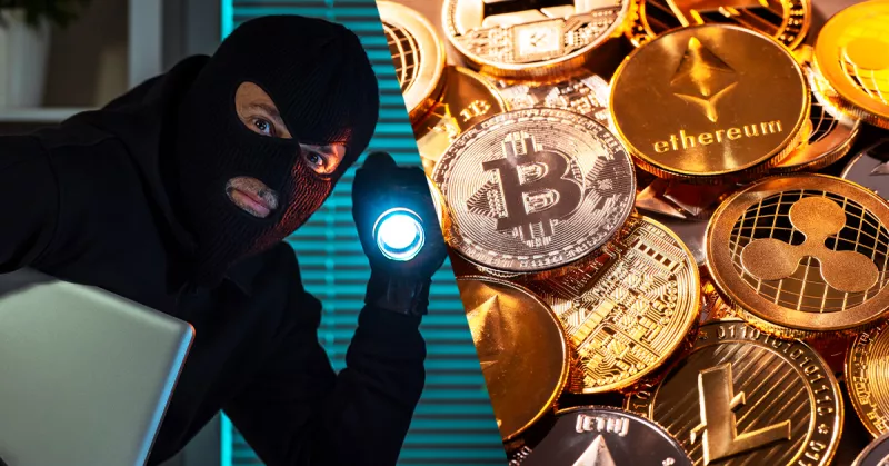 moneda con el logo de bitcoin