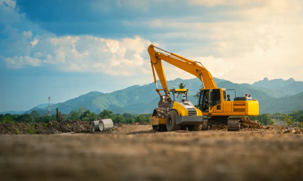 construcción, maquinaria