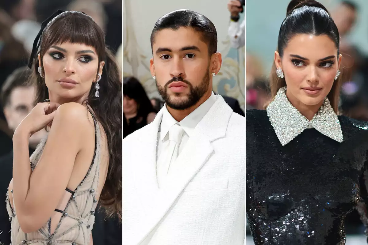Kendall Jenner, Bad Bunny y Emily Ratajkowski