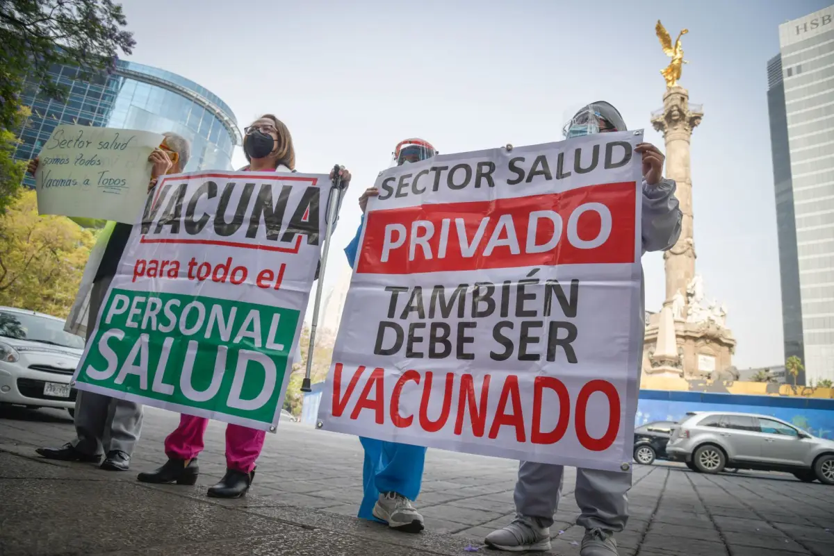 Protesta médicos