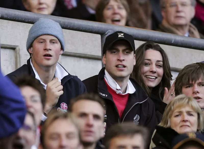 Príncipe Harry, príncipe William y Kate Middleton