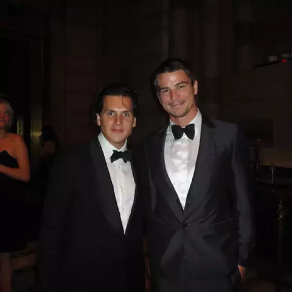 Francisco Moctezuma y el actor Josh Hartnett.