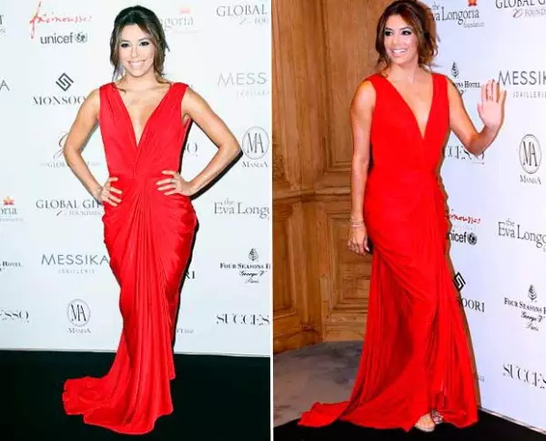 Eva se robó toda la atención su aplaudida elección de vestuario.