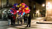 Ballons for the three wise men in Morelia