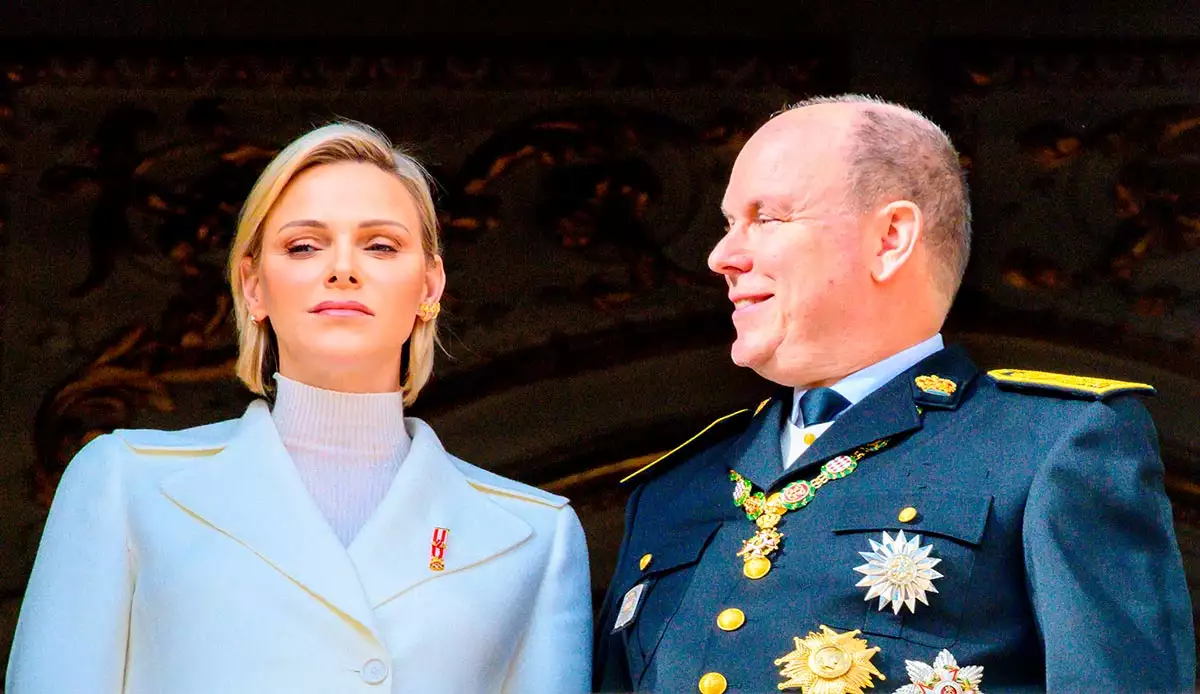Princesa Charlène y príncipe Alberto