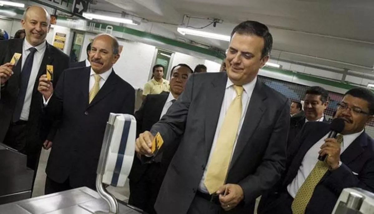 El actual Jefe de Gobierno Marcelo Ebrard.