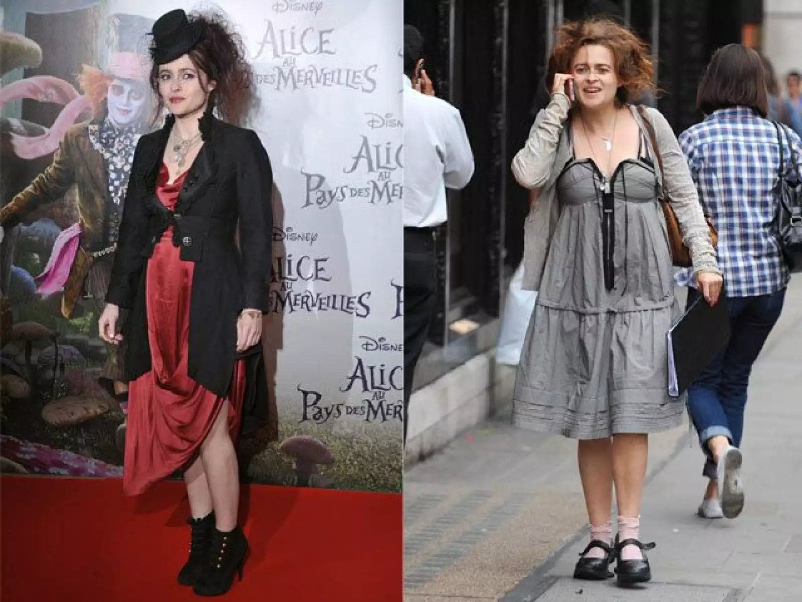 Helena Bonham Carter tiene una peculiar forma de vestir y peinarse, lo que demuestra en eventos y en su vida diaria.