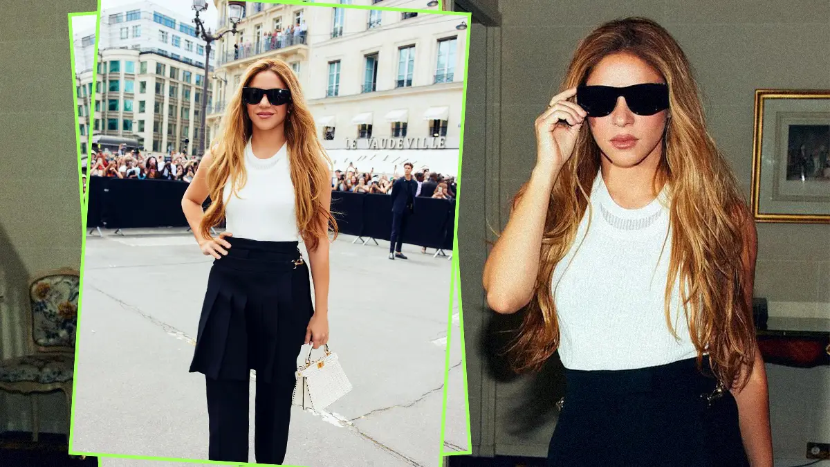 Shakira apuesta por una de las tendencias más arriesgadas para asistir al desfile de Fendi.