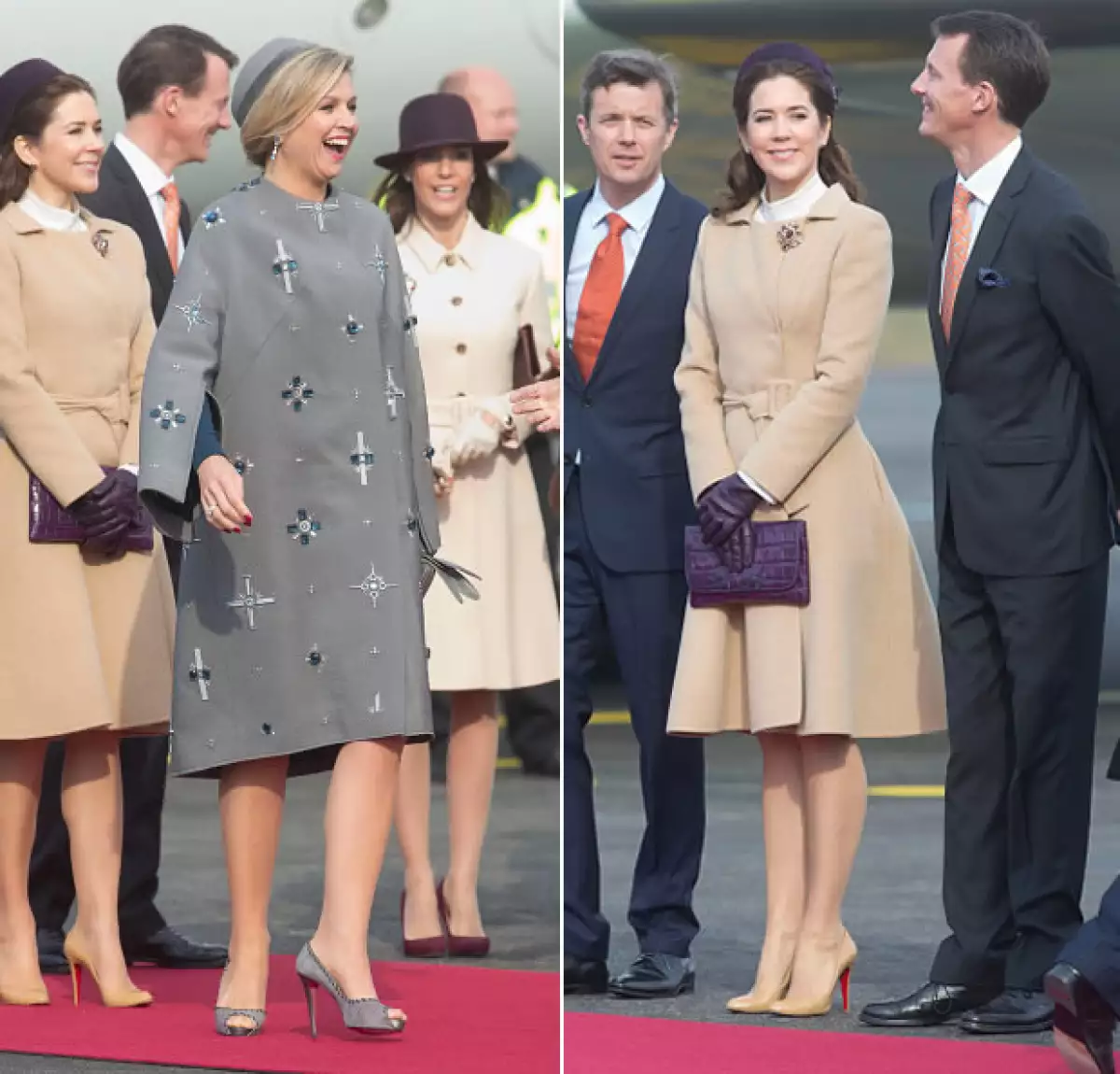 Sus outfits fueron diferentes pero coincidieron en la firma de zapatos: Louboutin.