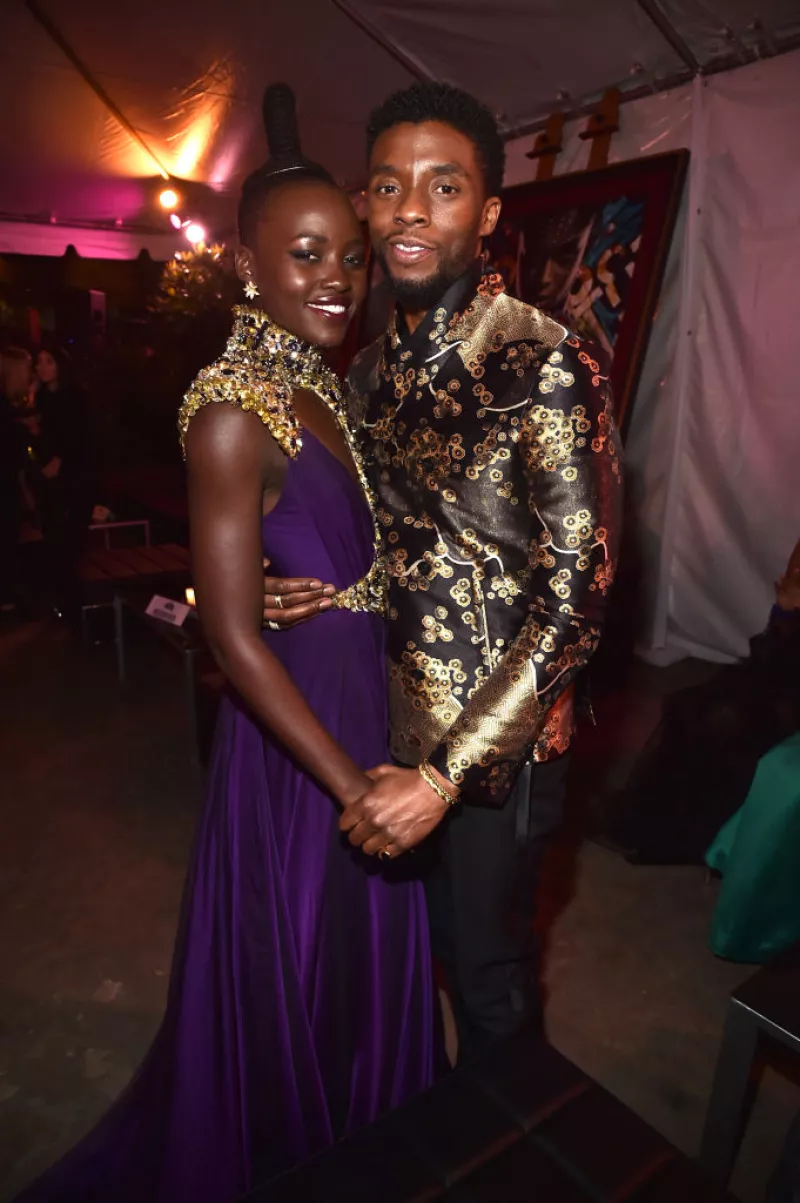 Lupita Nyong'o y Chadwick Boseman