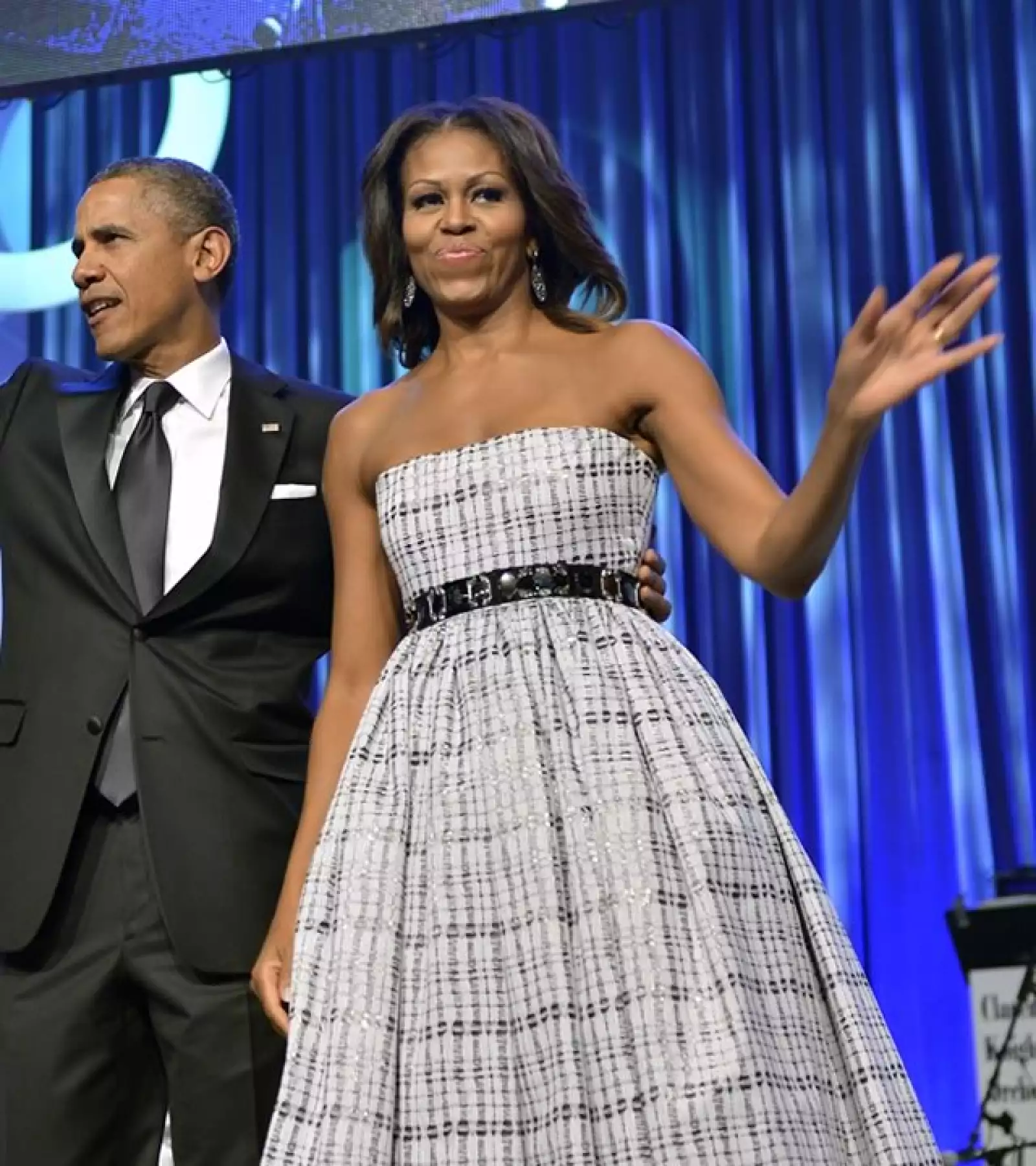 Para los eventos de gala, Michelle Obama prefiere usar vestidos strapless.