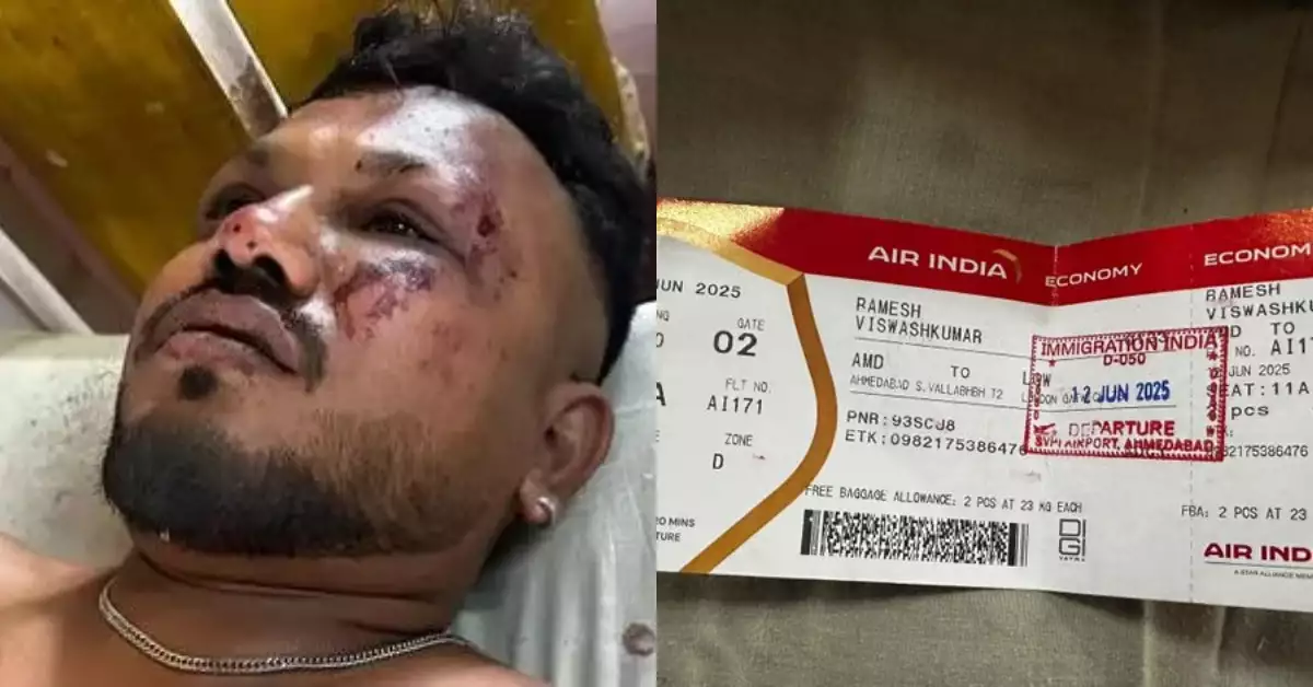 Un pasajero sobrevive al accidente de avión en India; esto se sabe de él