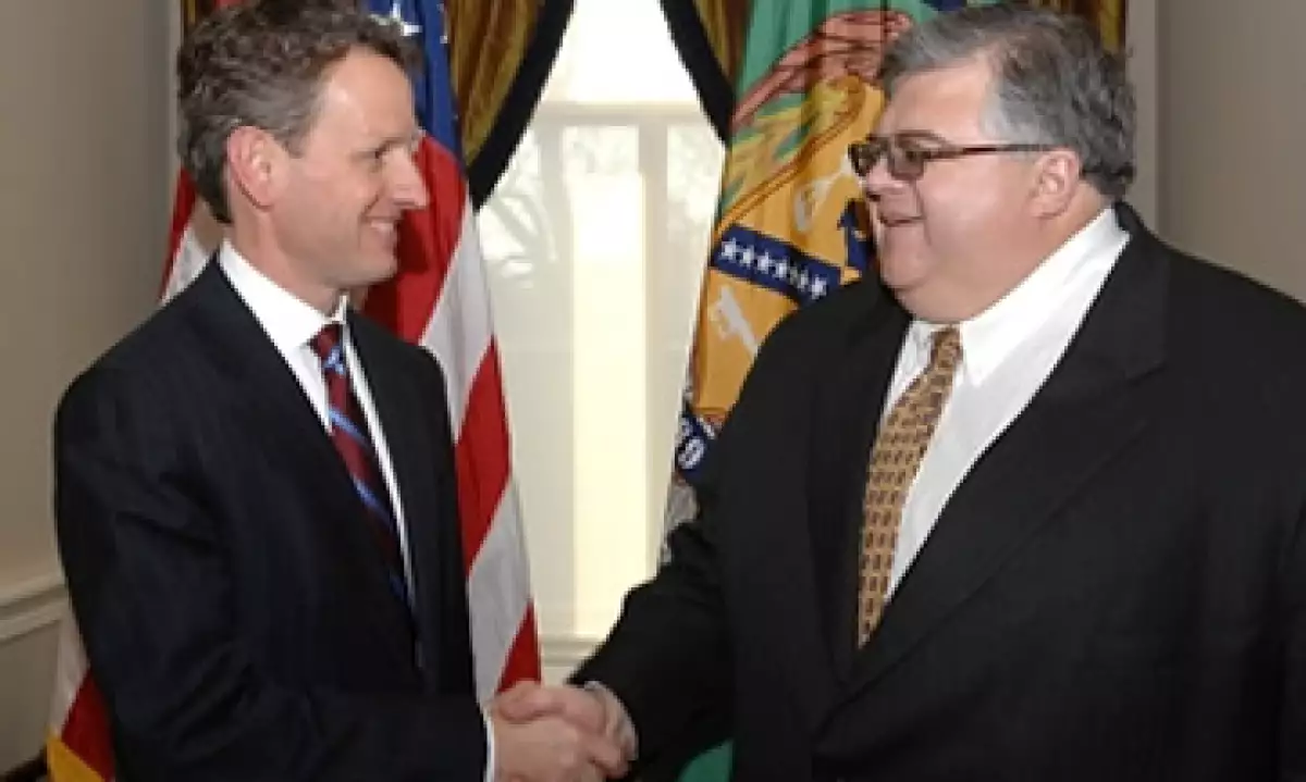 Geithner ha sostenido â€œbuenas discusionesâ€ con Carstens sobre su candidatura al FMI, dijo la dependencia. (Foto: Cortesía Treasury.gov)