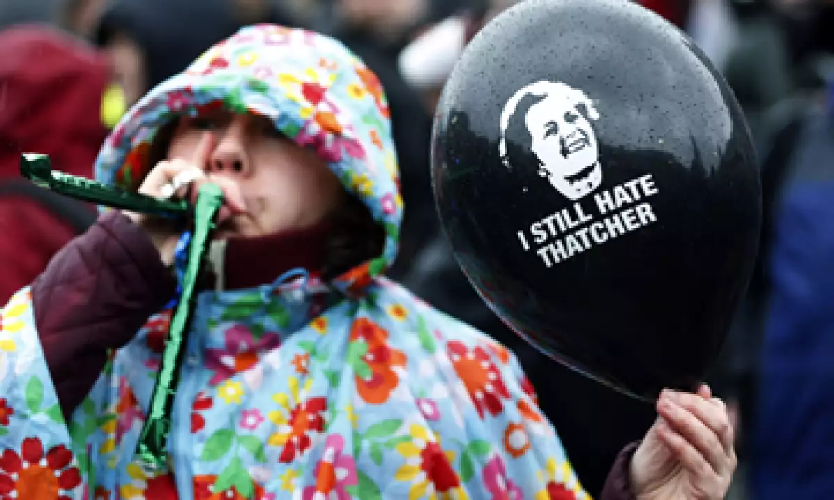 La pieza musical usada por los críticos de Thatcher dura apenas 51 segundos. (Foto: AP)