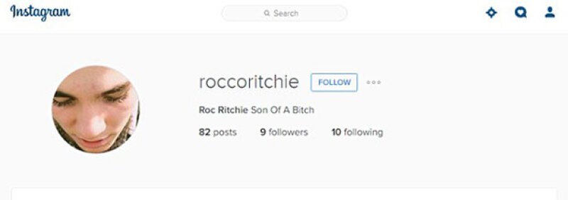 Al parecer, Rocco abrió esta cuenta de Instagram en la que insulta a su mamá.