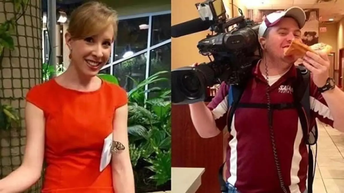 Alison Parker (izquierda) y Adam Ward, que murieron a tiros este miércoles; sus muertes fueron grabadas y subidas a redes sociales