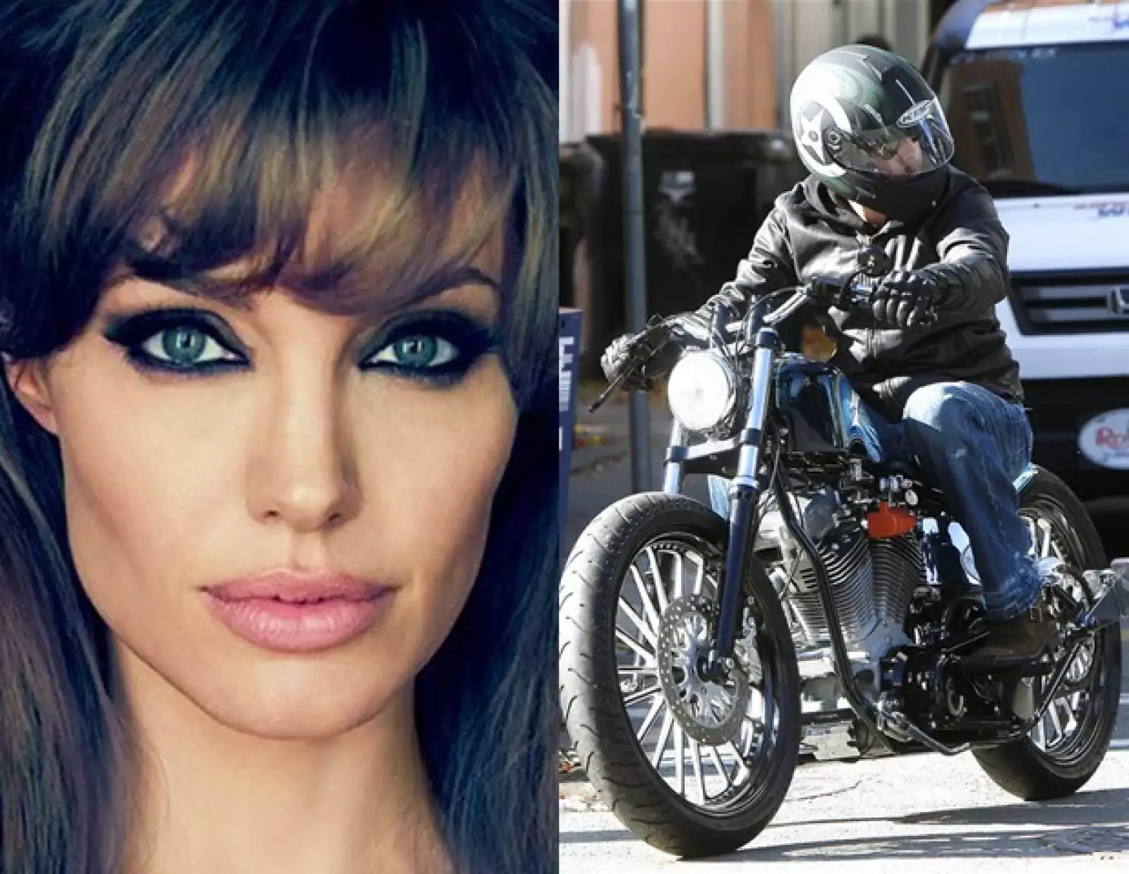 Para demostrarle su amor a Brad Pitt, Angelina Jolie le compró a su `hubby´una moto de 100 mil dólares con la leyenda gravada `My sweetheart, the drunk´