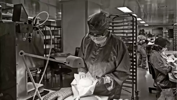 �rea de llenado y pesaje de implantes mamarios