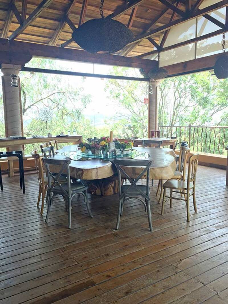 El restaurante de la ex Hacienda Jesús María.