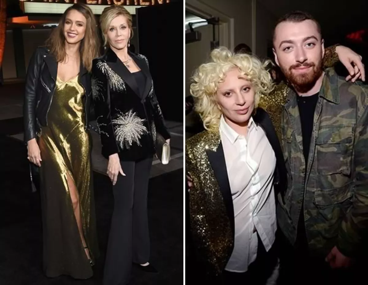 Jessica Alba, Jane Fonda, Lady Gaga y Stan Smith fueron algunos de los asistentes al desfile en Los Ángeles.