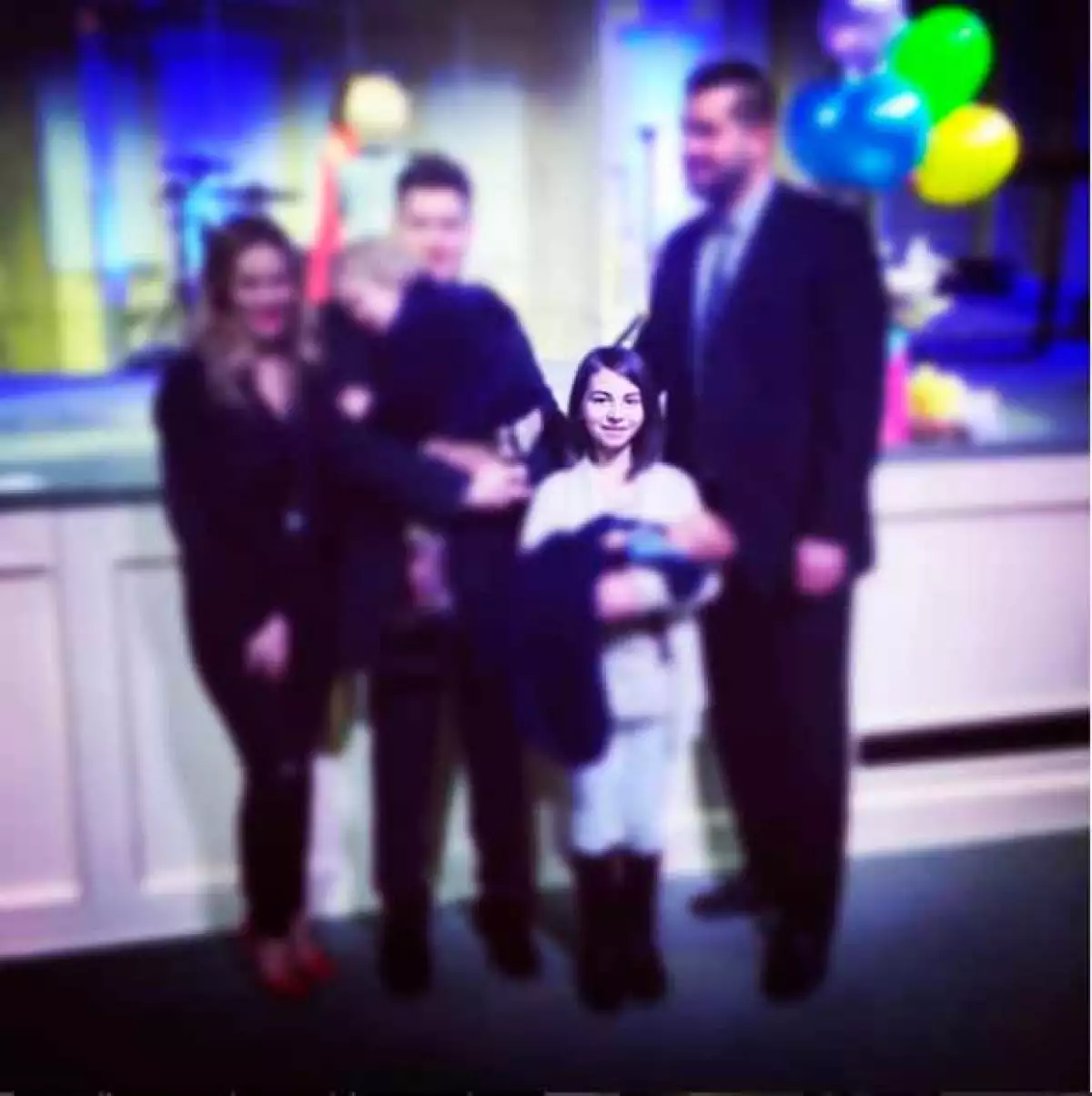 Esta foto reveló el bautizo del pequeño Noah.