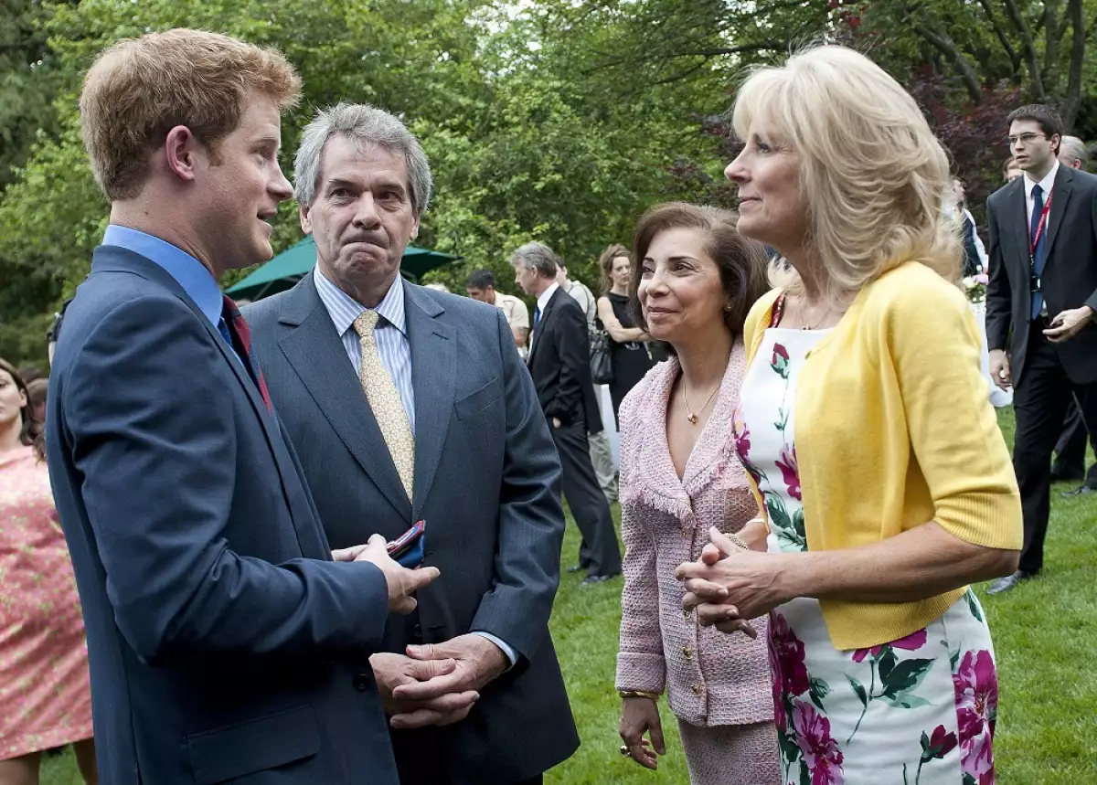 Príncipe Harry y Jill Biden