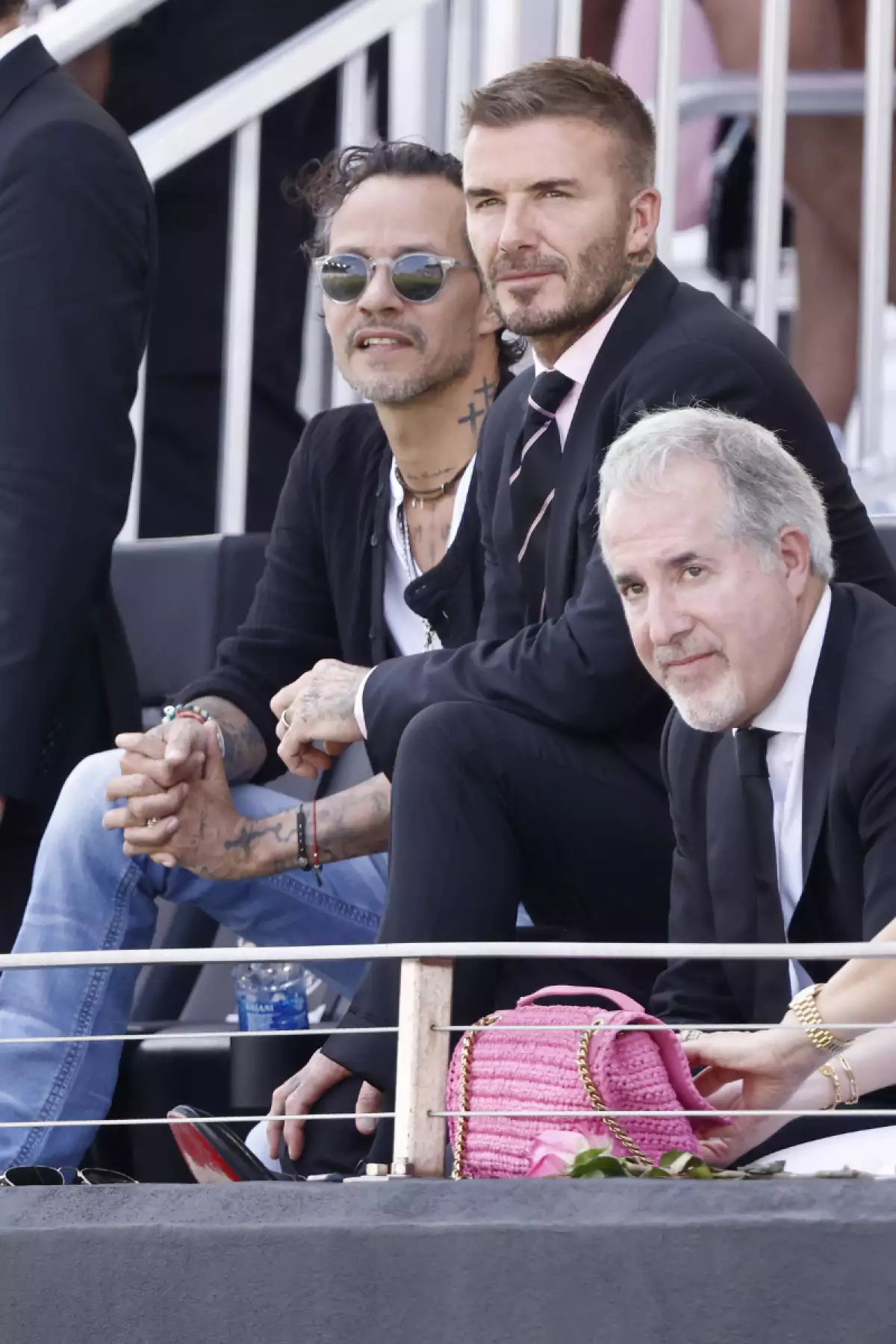 David Beckham y Marc Anthony