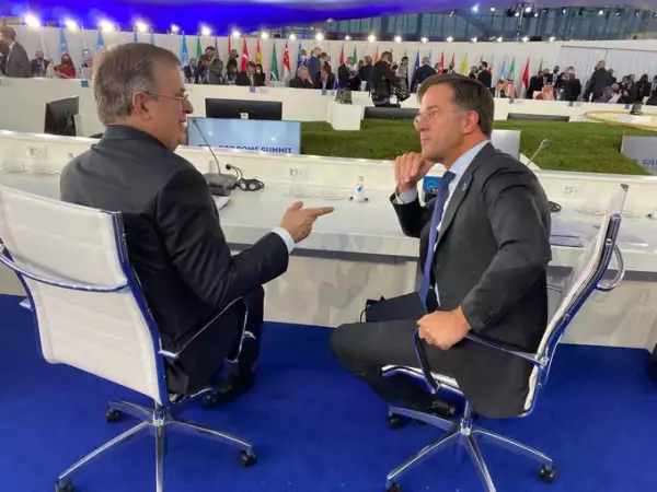 Marcelo Ebrard y el primer ministro de Holanda