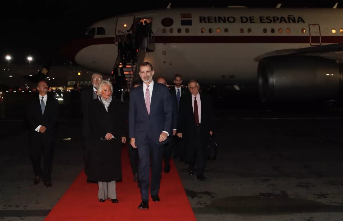 Felipe VI ya llegó a a México 