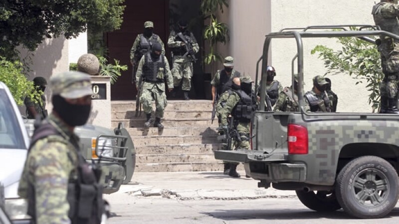 El Ejército mexicano realiza operativo en Guadalajara