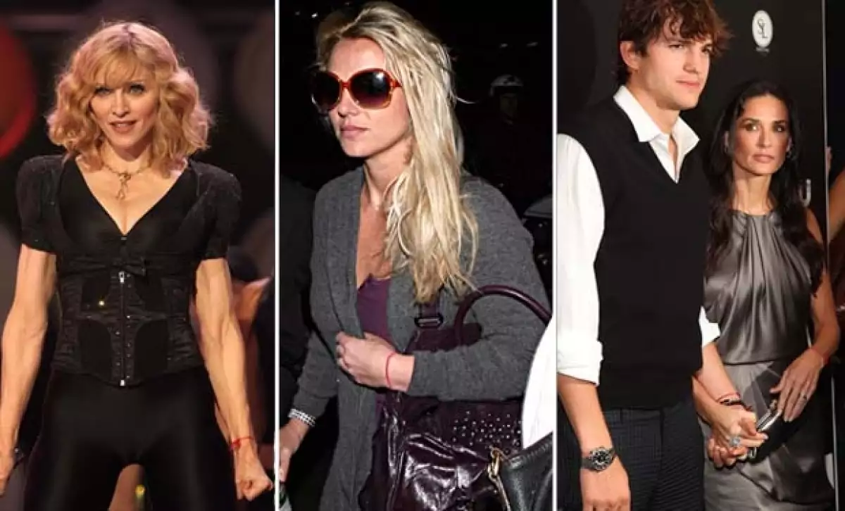 El brazalete rojo que tienen estas celebs en el brazo es el distintivo Kabbalah.