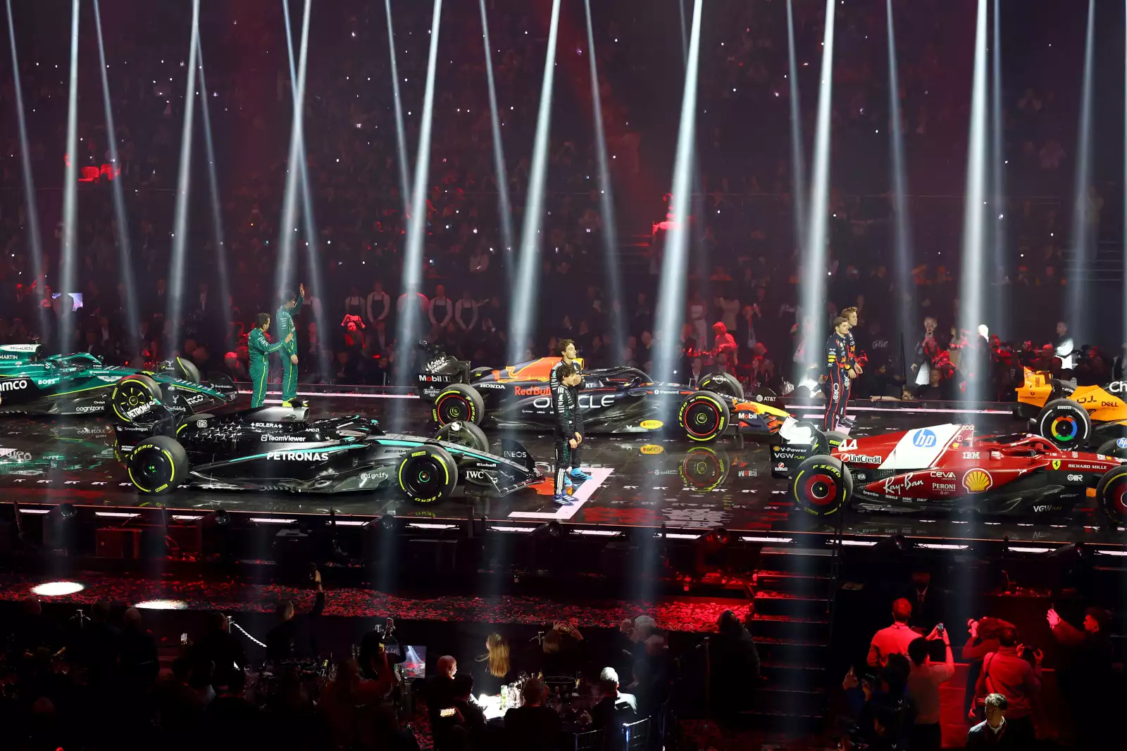 Fotos del F1 75 Live, evento en el que todos los equipos de la Fórmula 1 presentaron sus nuevos autos para la temporada 2025.