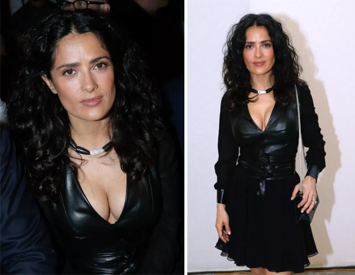 La actriz de 46 años decidió ir con un look monocromático.