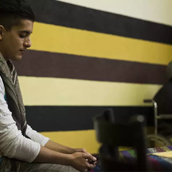 Ahmad es quien habla mejor español, luego de dos años de que la familia de Said Taleb llegó a México.