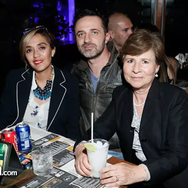 Alicia Ferrara, Jorge Bulos y Agustina San Pedro.