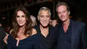 Cindy Crawford, George Clooney y Rande Gerber 