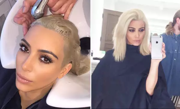 Kim mantuvo al tanto a sus fans de su cambio de imagen.