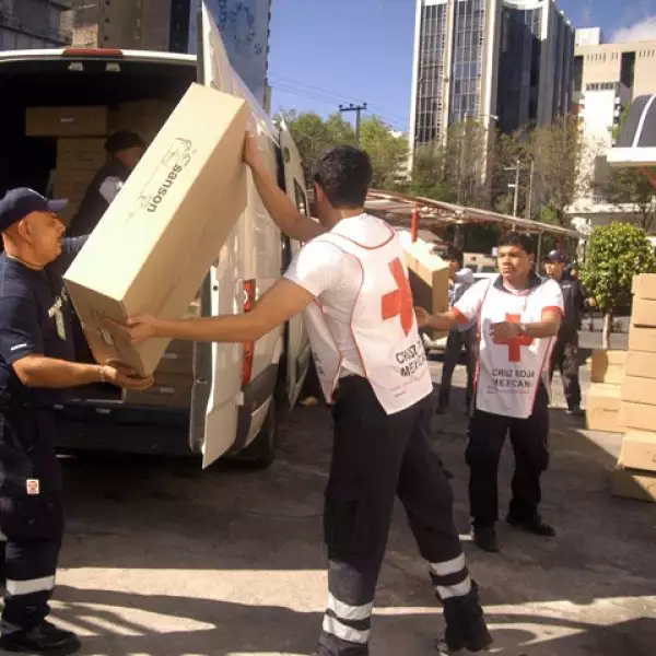 La Cruz Roja está colaborando en la