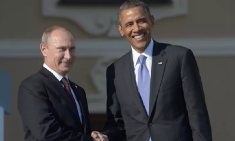 El presidente ruso, Vladímir Putin, y su par estadounidense, Barack Obama, durante la primera jornada de la cumbre del G20. (Foto: Getty Images)