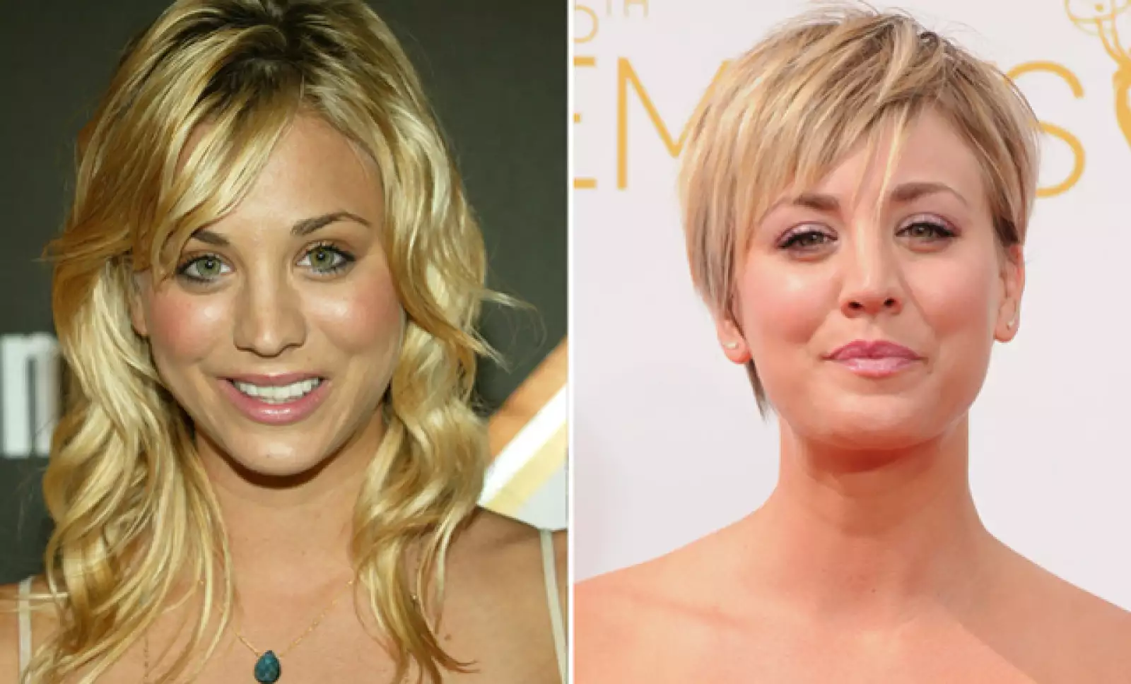 Cambio radical desde los inicios de su carrera es el que ha tenido Kaley Cuoco, conocida por la serie The Big Bang Theory.
