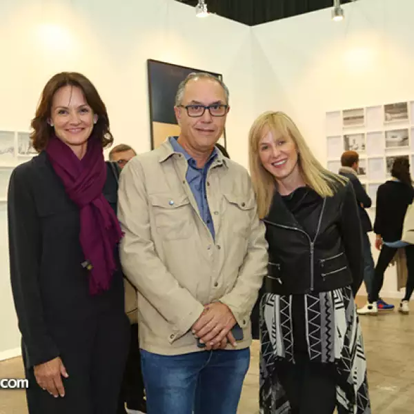 Claudia Jacobs,Pablo Cortina y Claudia Peña