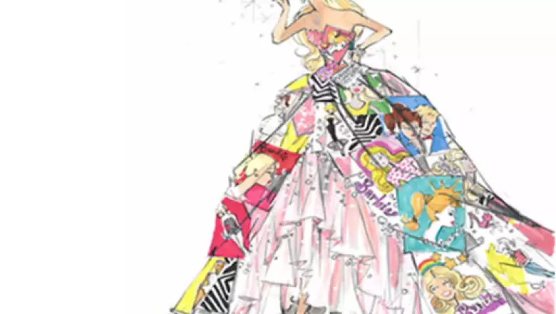 Un vestido así es la conjunción de todo lo relacionado con Barbie y Bvlgari.