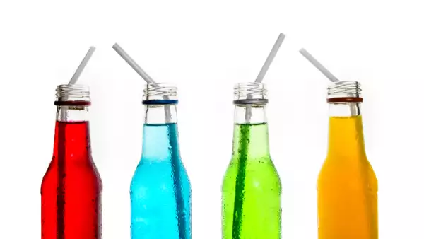 close up cool colorful drink