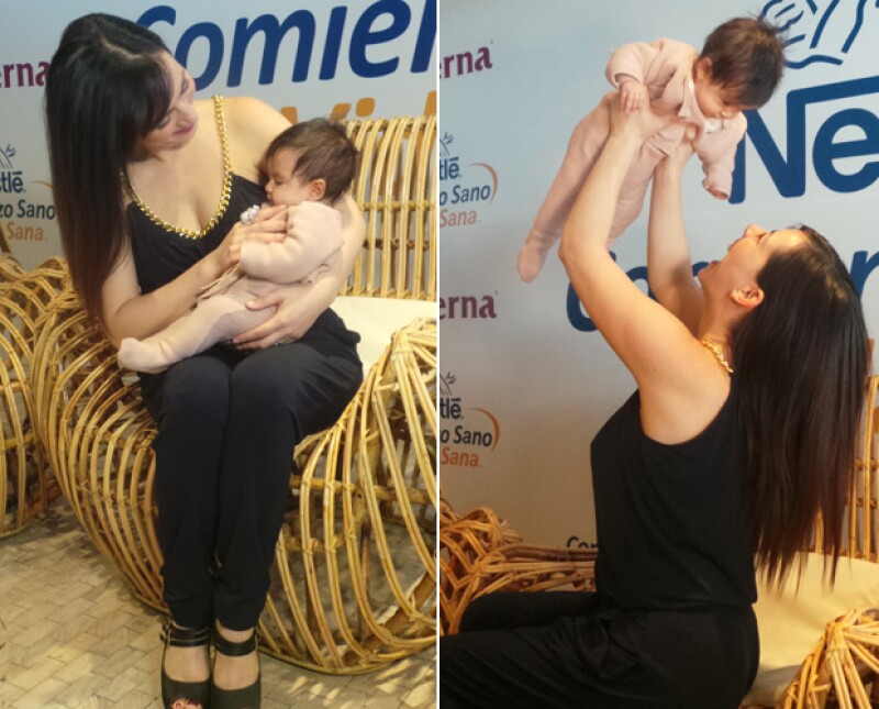 Elah, a sus tres meses, acompaña a mamá a su más reciente evento social.