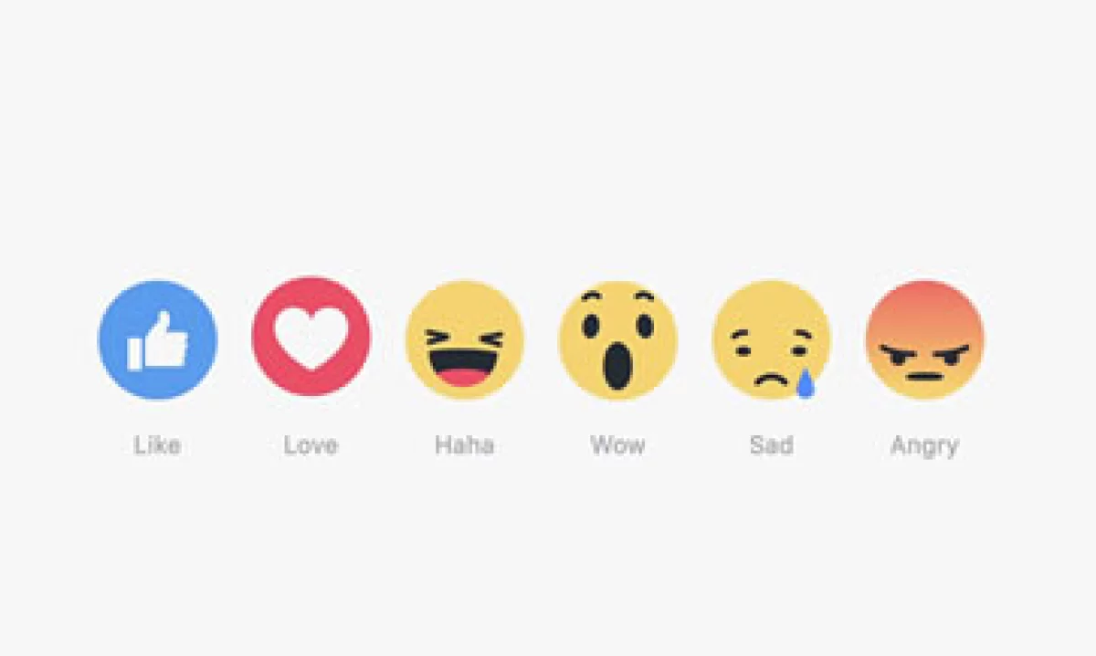Las cinco nuevas reacciones de la red social, además del Me Gusta. (Foto: Facebook/Cortesía)