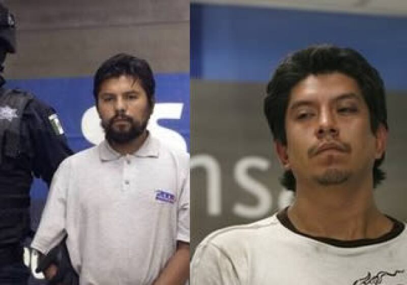 La SSP presentó a José Montiel Cardozo (izq.) y Noé Robles Hernández (der.) tras su captura. (Foto: Reuters)